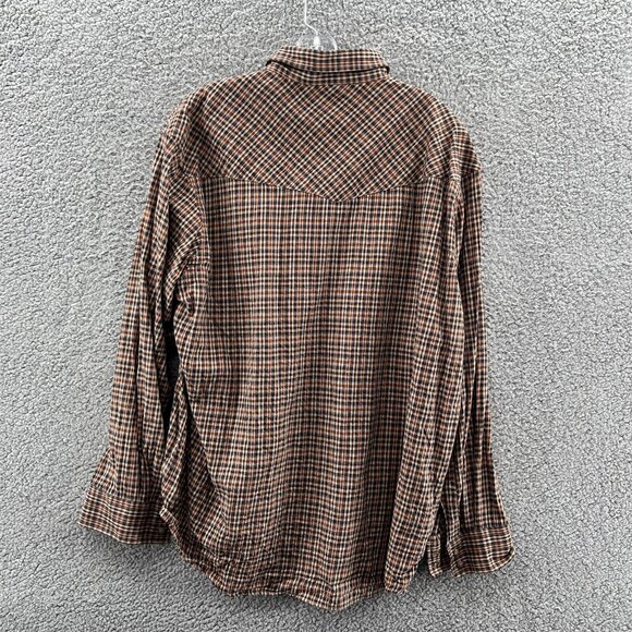 Pendleton Long Sleeve Pearl Snap Shirt Mens XL Austin Shirt Pima/ Merino Wool - Picture 2 of 8